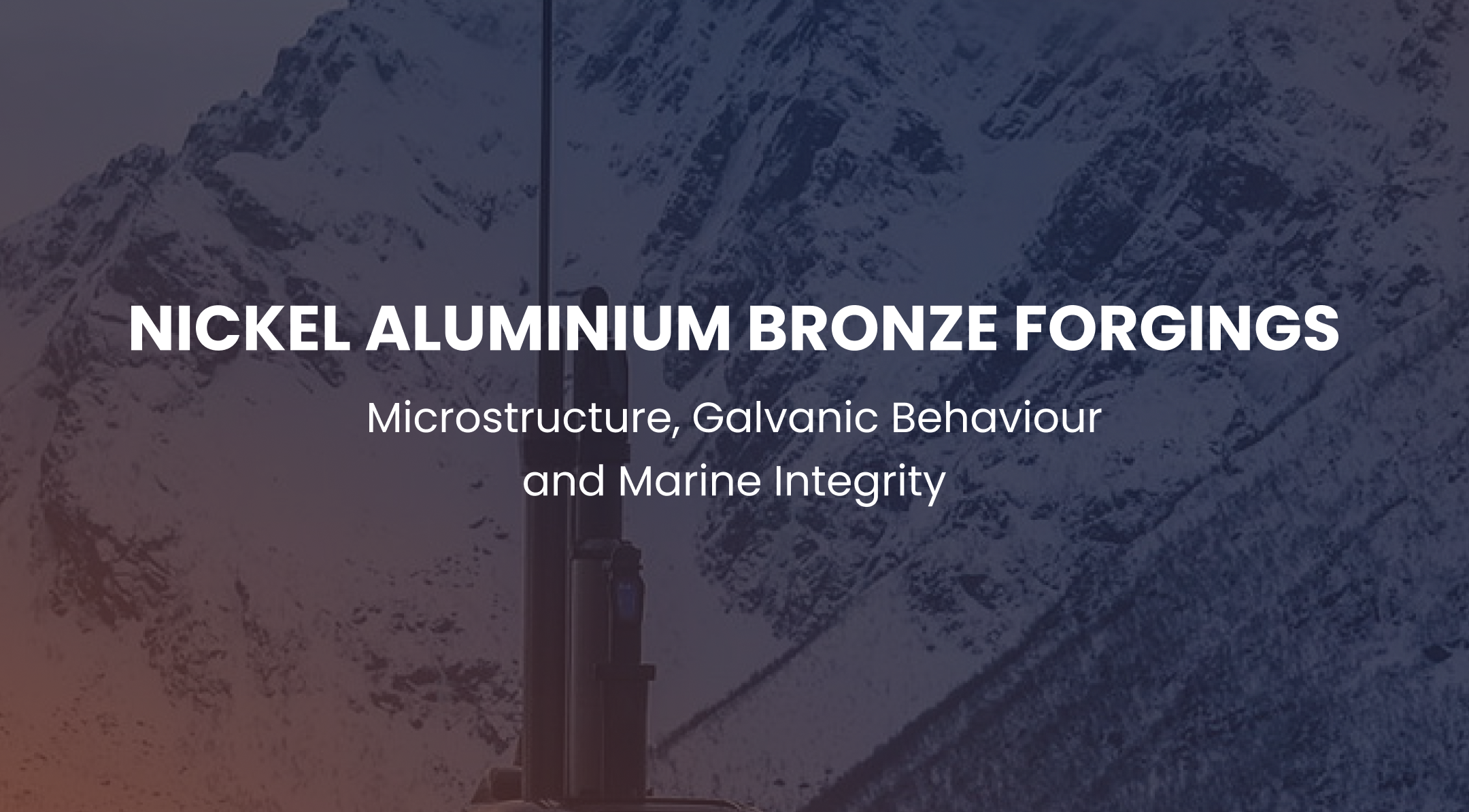 Nickel Aluminium Bronze Forgings: Microstructure, Galvanic Behaviour and Marine Integrity